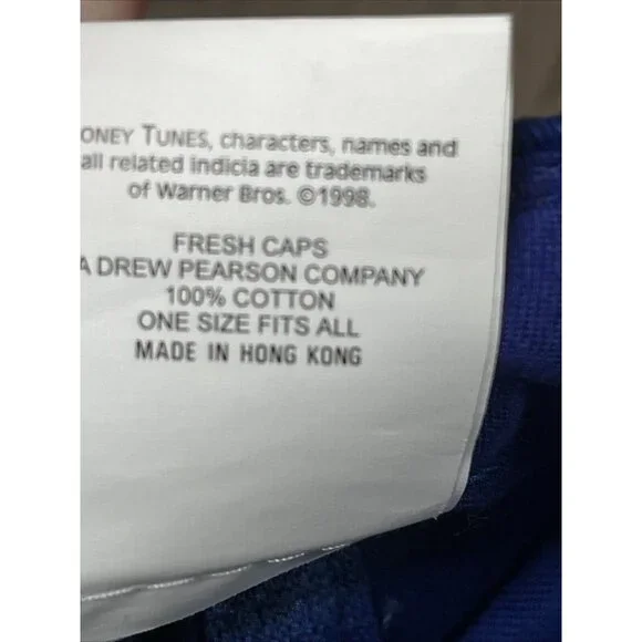 TAZ I'm Over It Blue Baseball Hat Cap Tasmanian Devil 1998 Looney Tunes - Picture 12 of 12